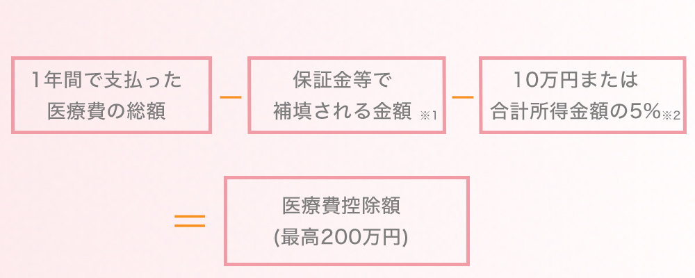 医療費控除の計算方法